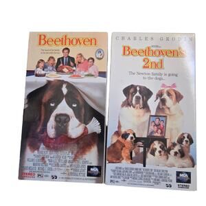Lot of two VHS Beethoven 1 and Beethoven 2 movies